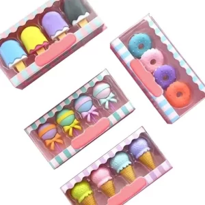 colorful treat lollipops erasers for children