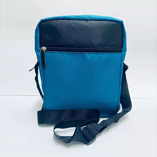 Blue Casual Shoulder PU Leather Bag For Men
