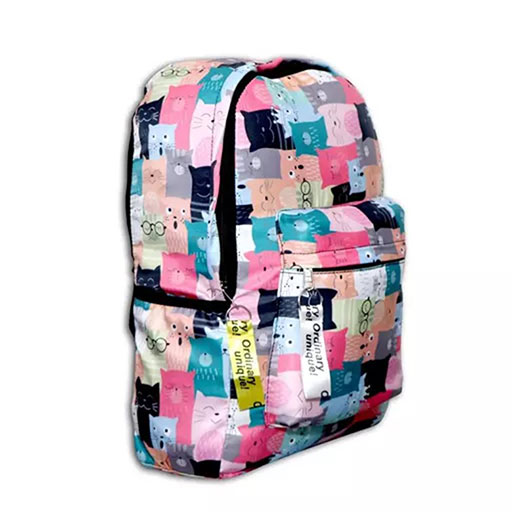 Unisex Multicoloured Printed Designer Backpack