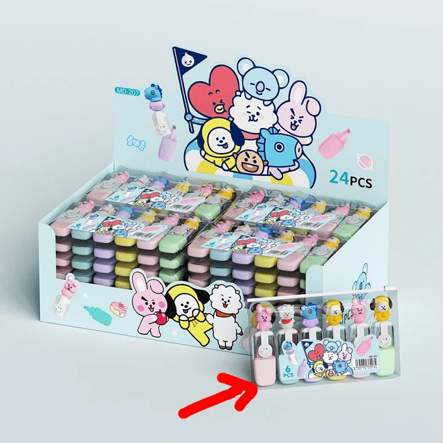 Highlighter Sets Mini 6-color Marker