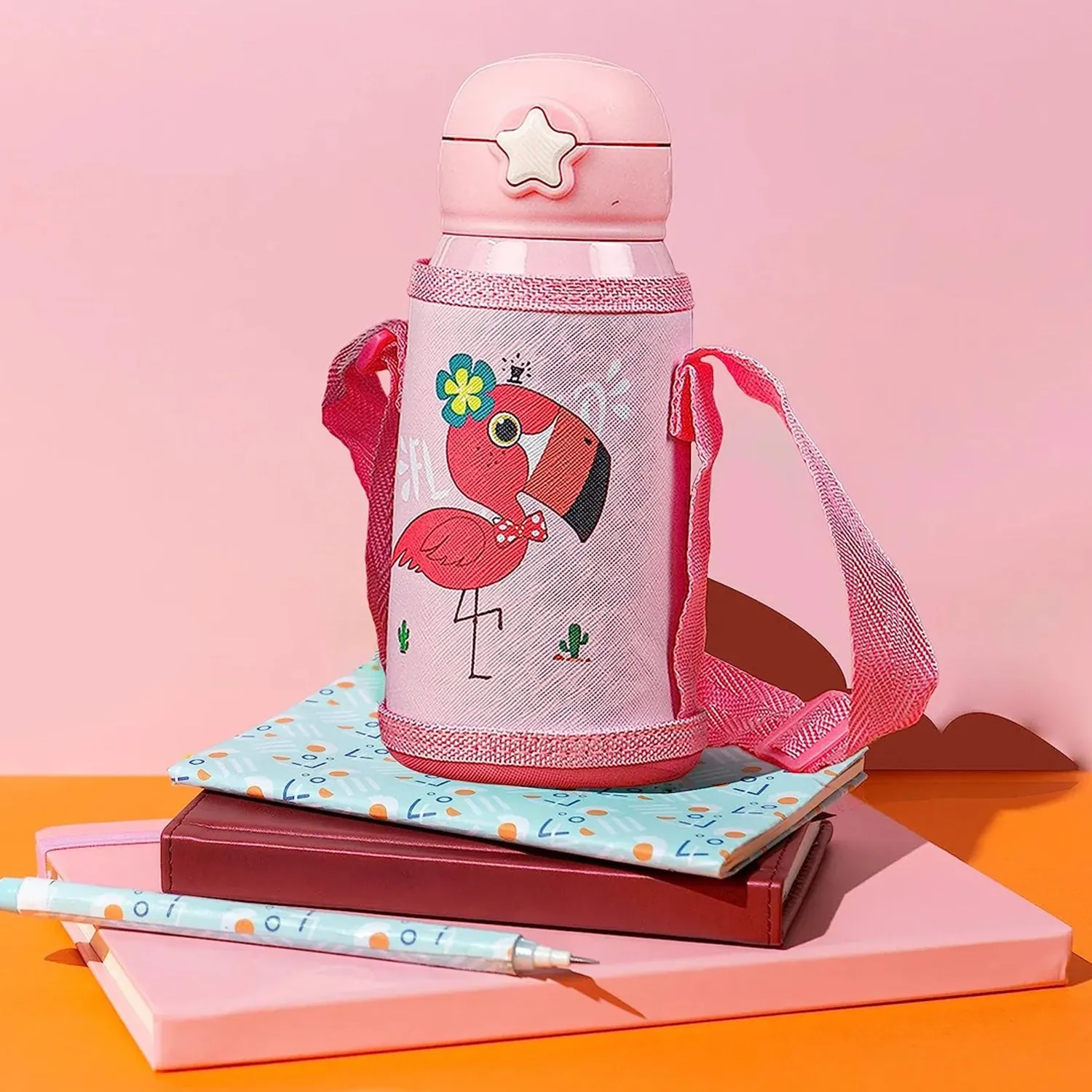 Animals Prints Kids Bottle Sipper for HOT N Cold Water