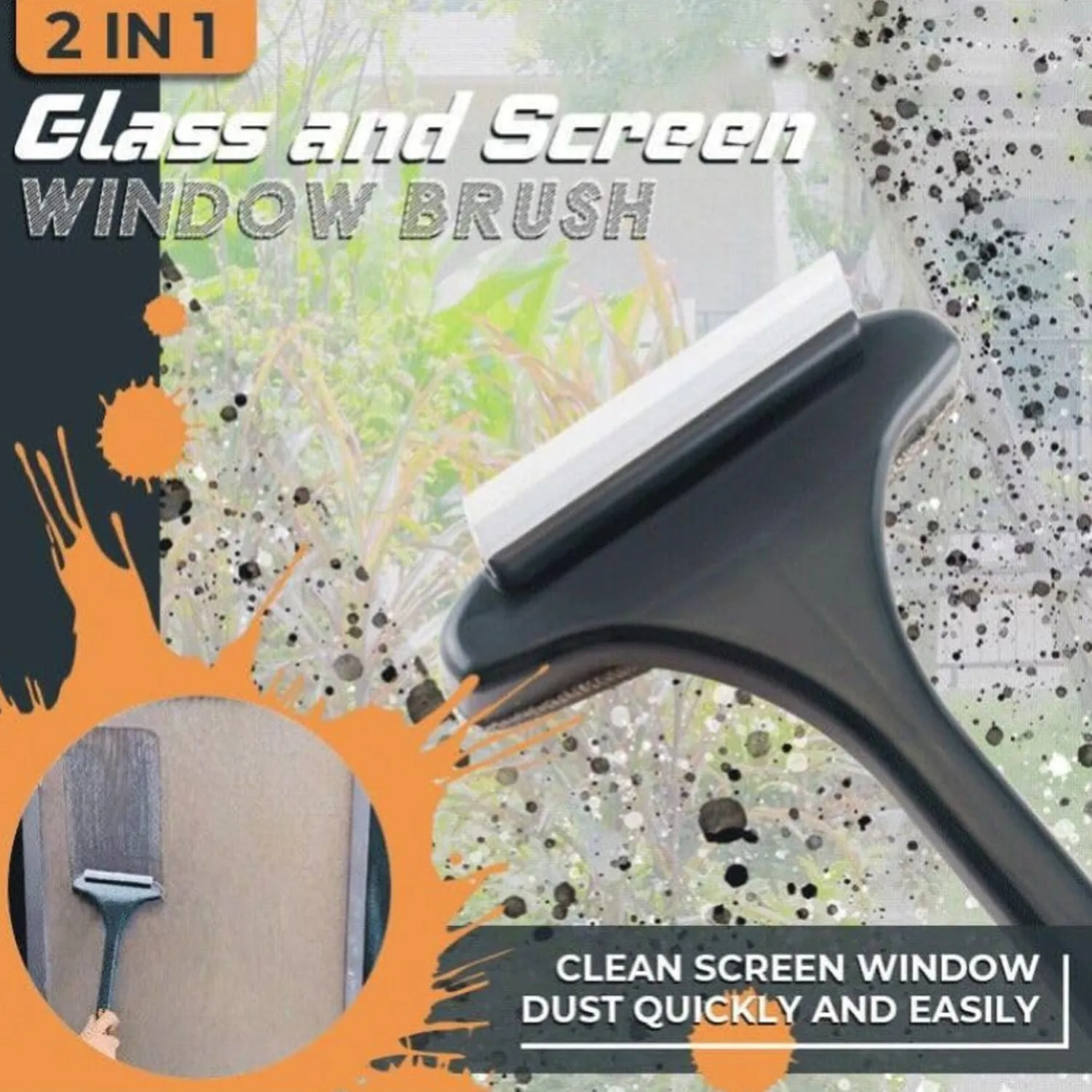 2 in 1 Mesh Cleaning Brush & Wiper