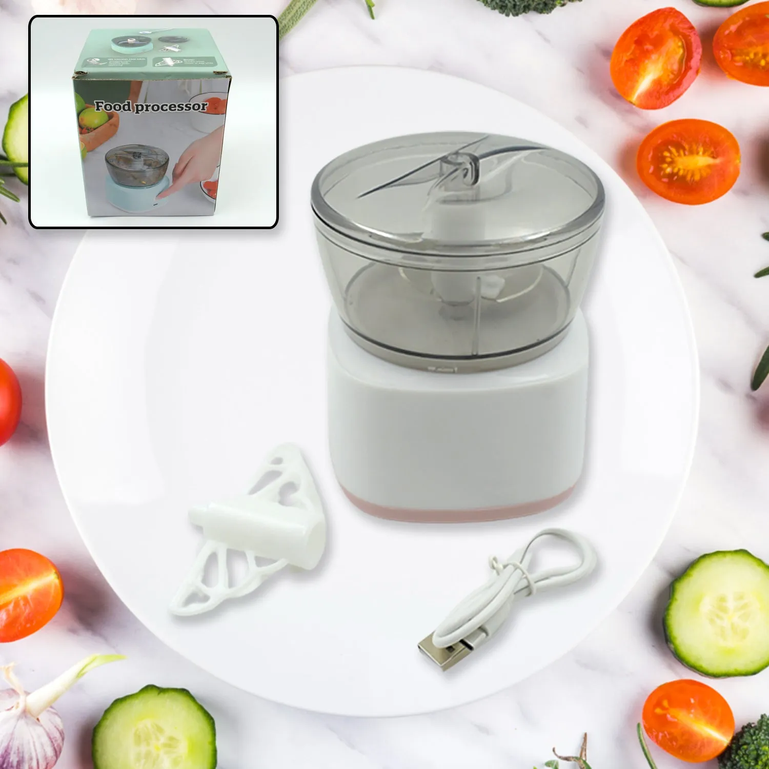 Portable Mini Food Processor Chopper