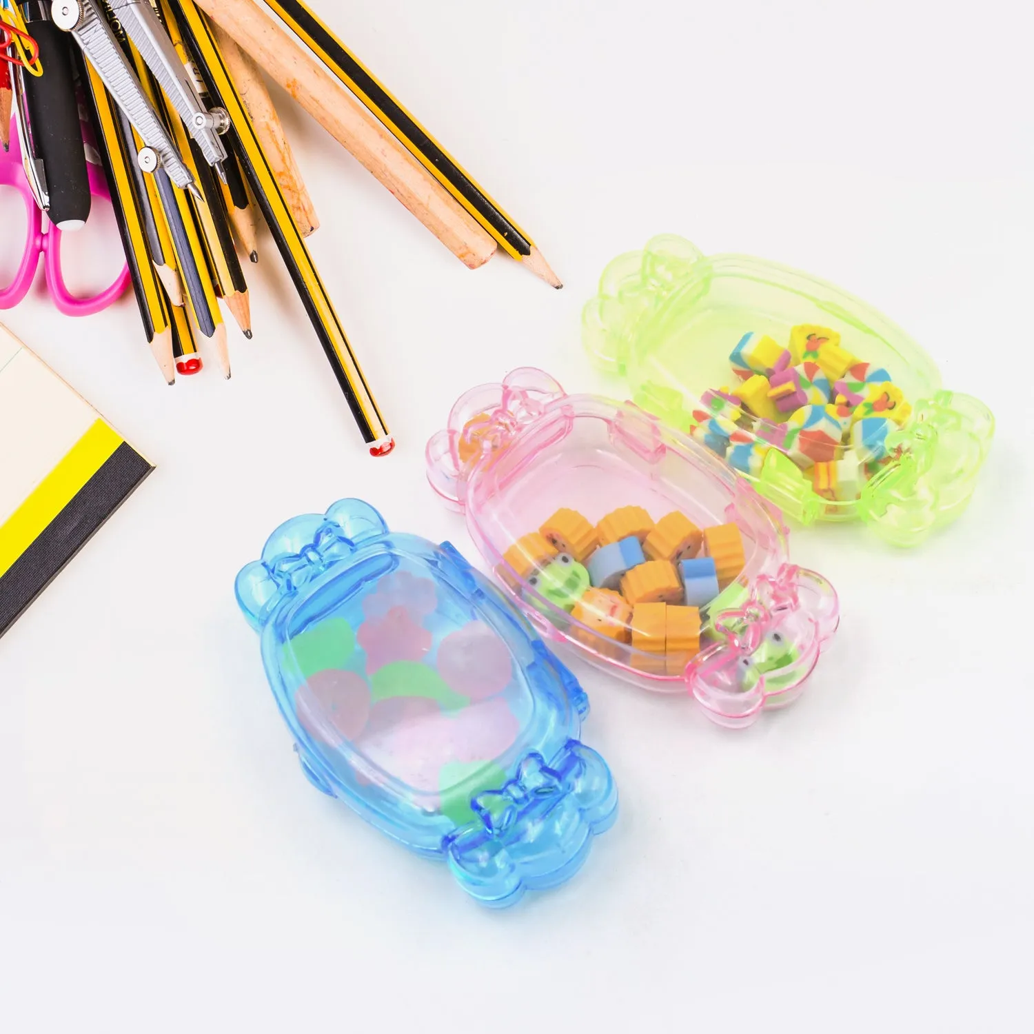 Cute School Eraser Set
