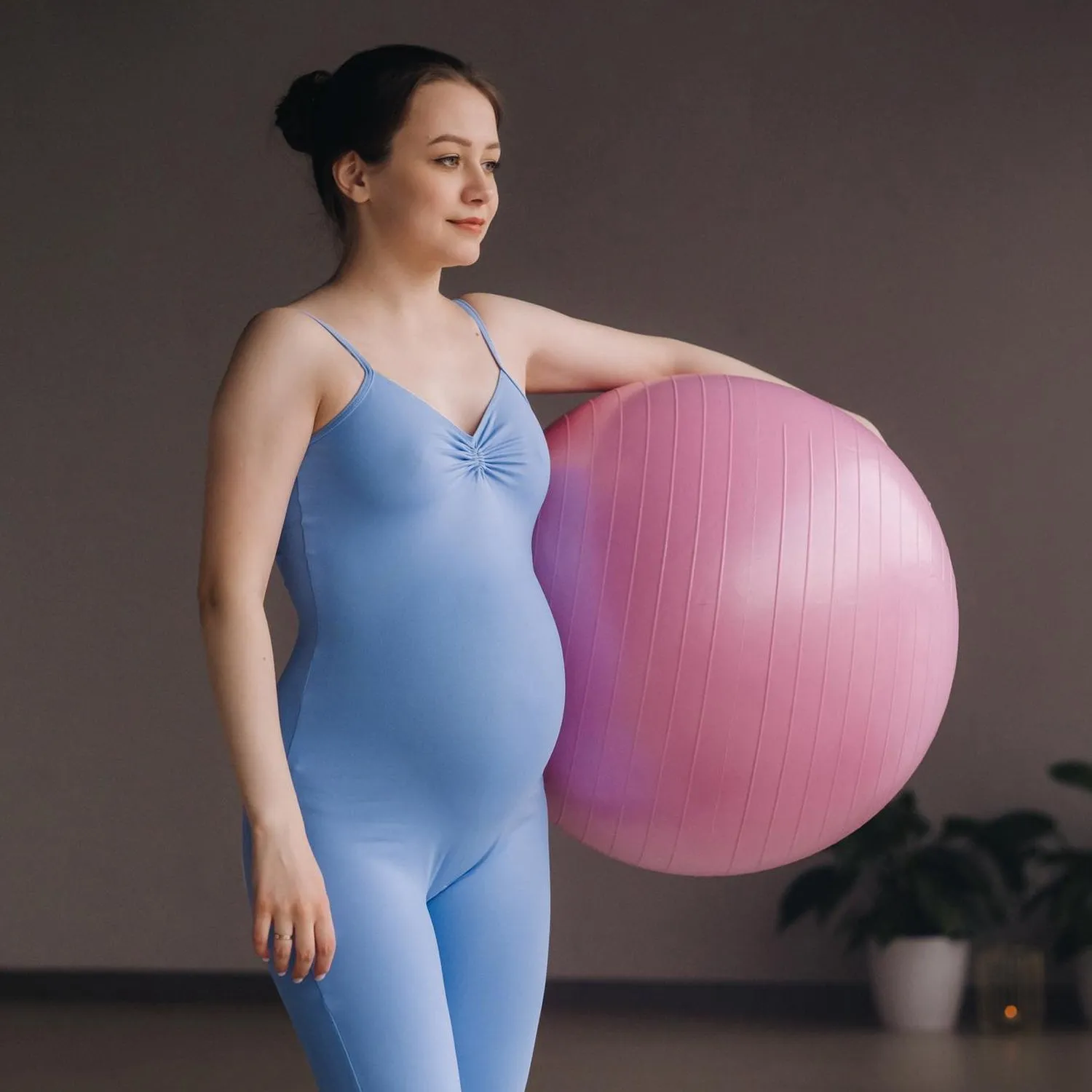 Anti Burst 65 cm Exercise Ball with Inflation Pump