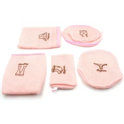 5pc Zippered Mesh Laundry Wash Bags