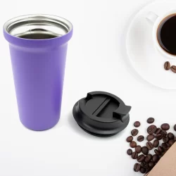 Stainless Steel & Outside Plastic Vacuum Insulated Insulated Coffee Cups