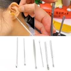 6Pcs Earwax Removal Kit With Plastic Box
