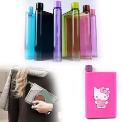 Kitchen Storage A5 size Flat Portable NoteBook Shape Water Bottle